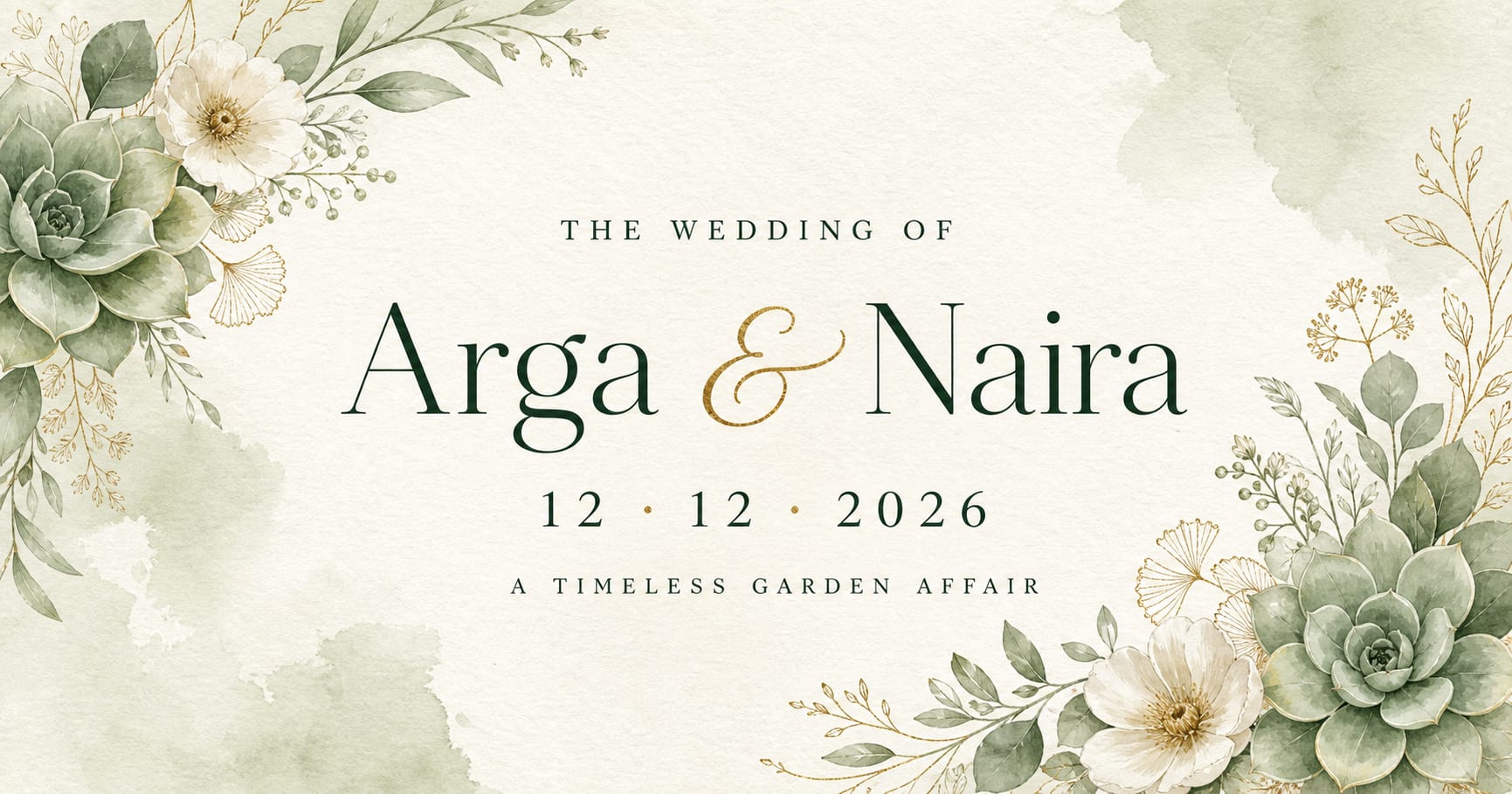 Timeless Garden invitation style