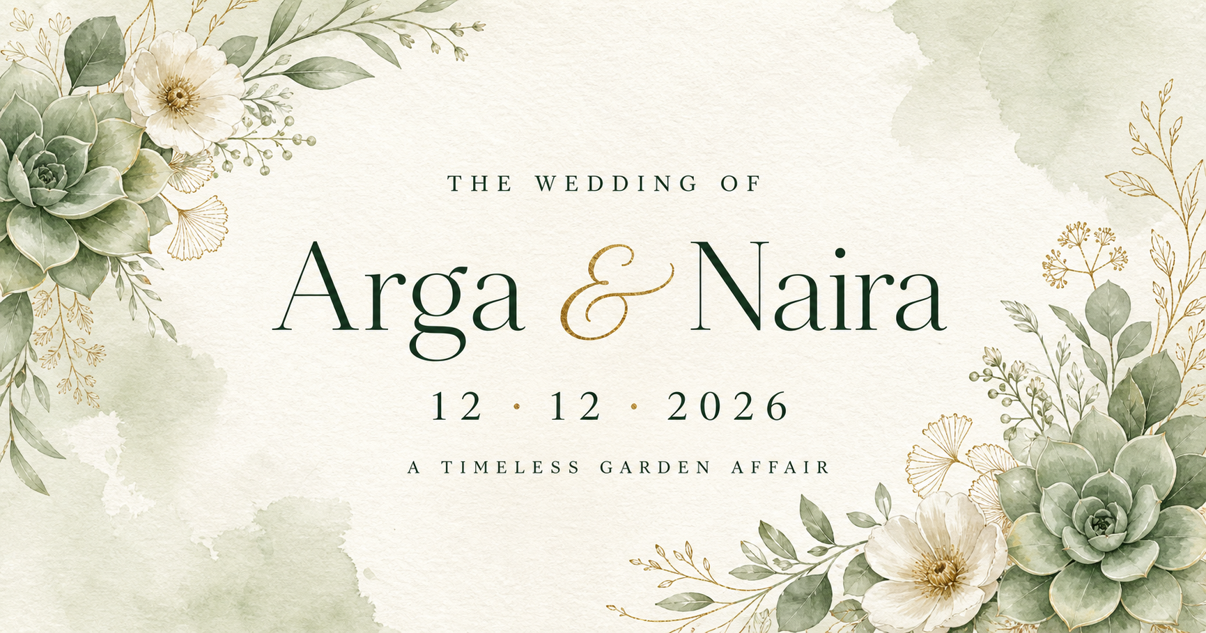 Timeless Garden invitation style